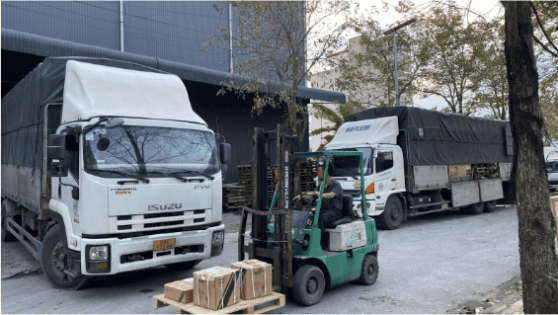 Đội ngũ xe vận chuyển của Đi chung