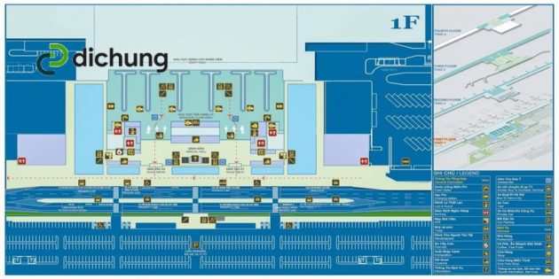 sơ đồ sân bay Nội Bài